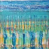 "Fluktuation" - Acryl auf Leinwand - 50 x 70 cm - 2025