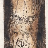 Achse - Radierung - 2003  10 x 15,5 cm - 2003 : radierung