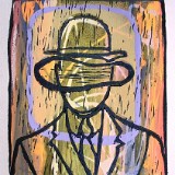 Siedruck, Linolschnitt -  Magritte  2013 - Auflage: 30