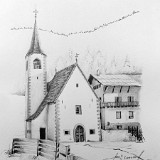 Maria Schnee  - Bleistiftzeichnung - 2015