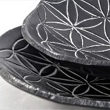 Schalen Lebensblume - Ton poliert - Bucchero - 2018