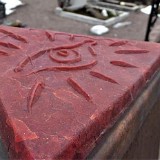 Kosmogramm - Glasguss - Friedhof Taisten - 2017