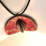 Anhänger - Kupfer - Glasstein